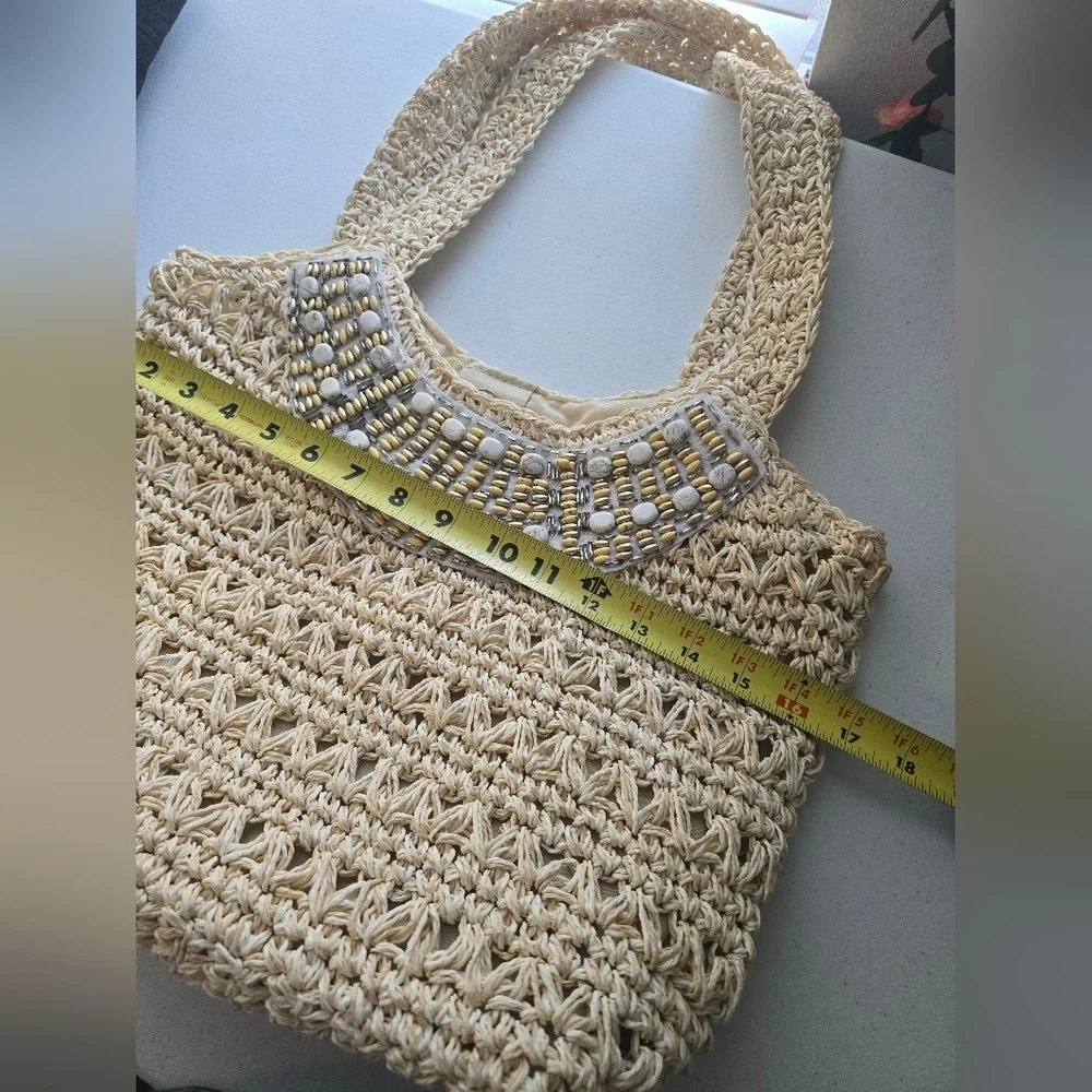 Sun N’ Sand Luna Sea Hobo Handbag Natural